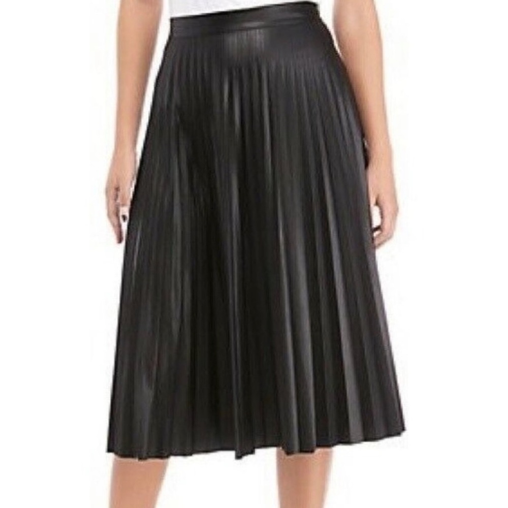 7 for all mankind- midi pleated skirt